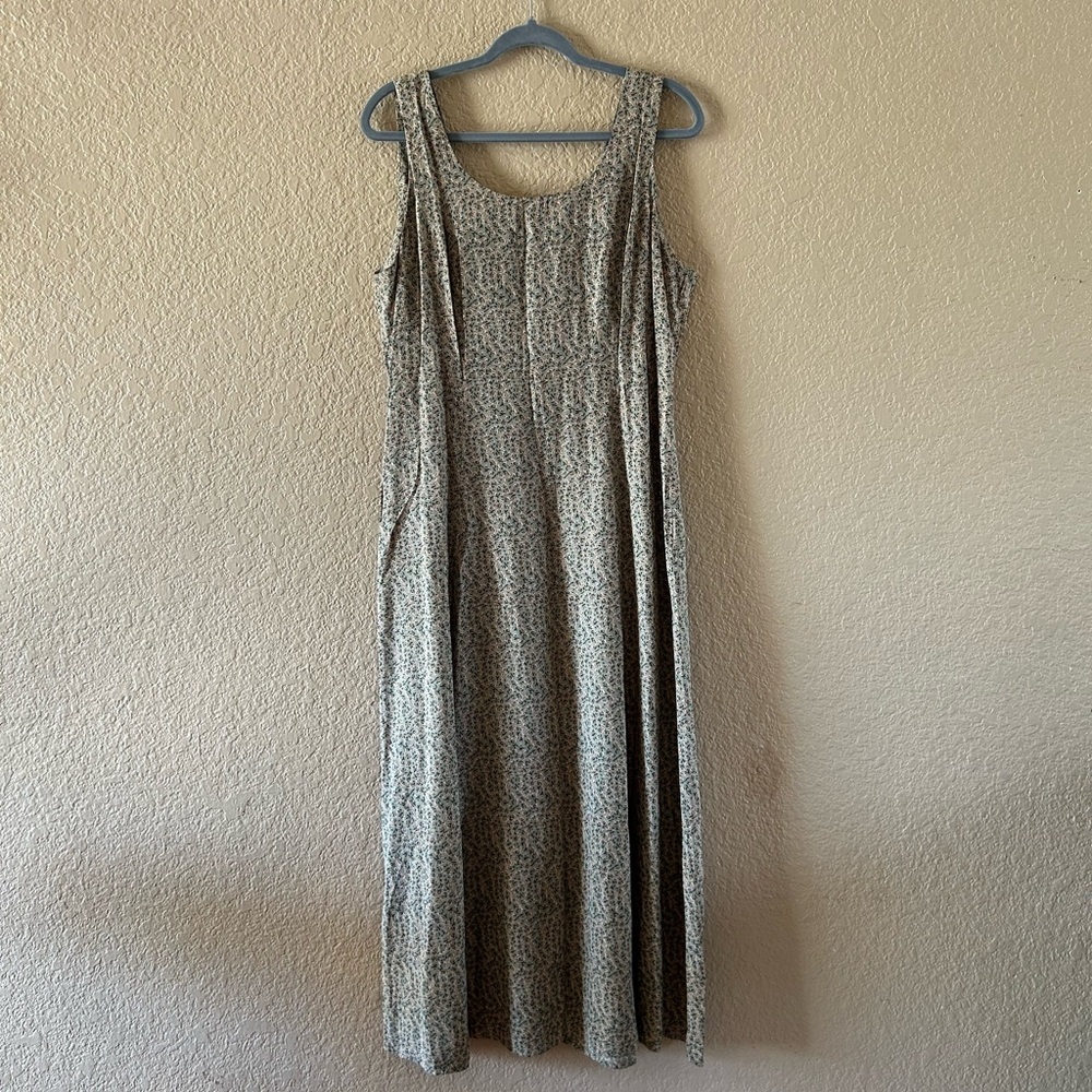 JM STUDIO Patterned Olive Green Maxi Dress